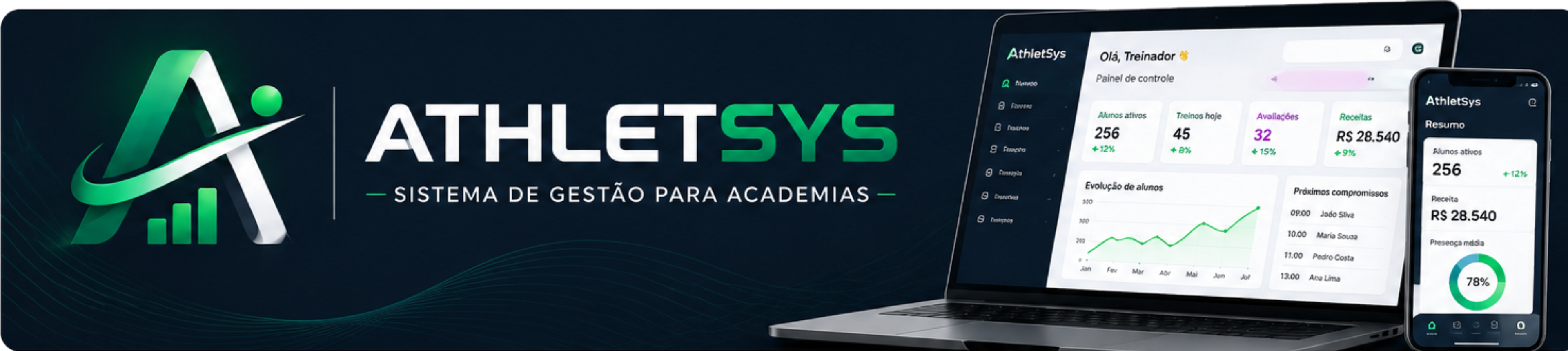 AthletSys — Sistema de gestão para academias